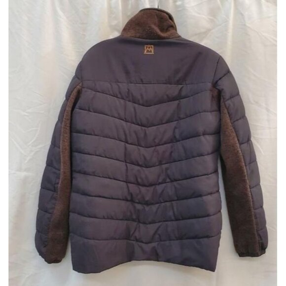 Avalanche Women's 3 in 1 Insulated Snow Ski Hooded Jacket With Pockets Gray/Brow - Picture 5 of 11